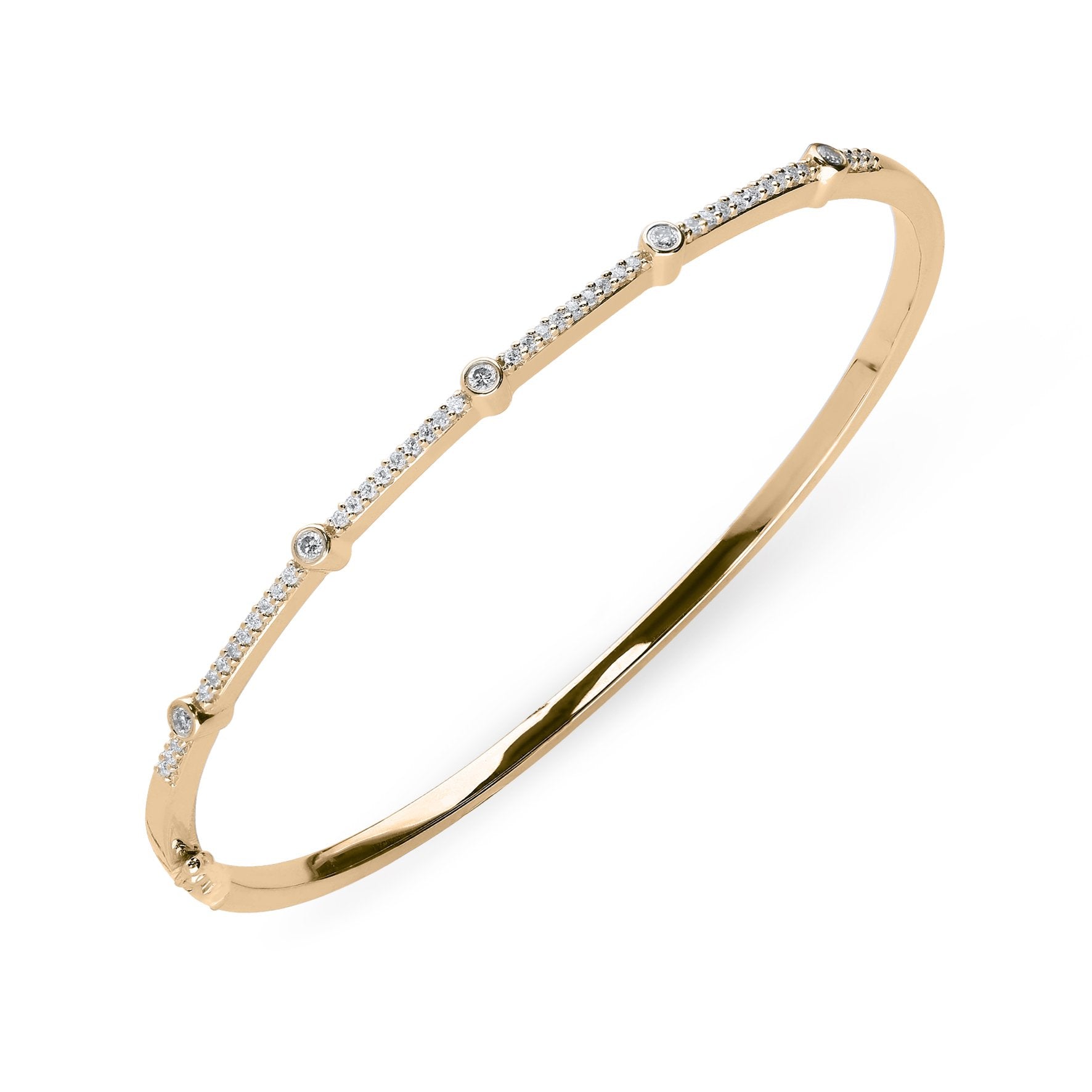 Rose gold hinged new arrivals bangle