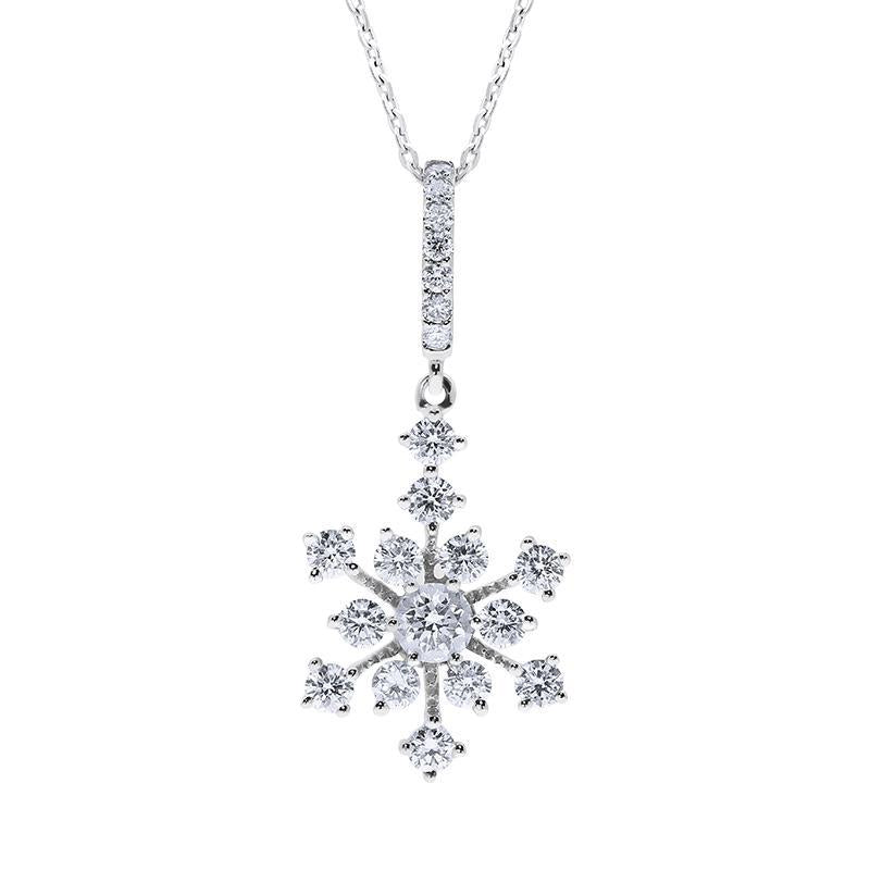 Diamond sale snowflake pendant