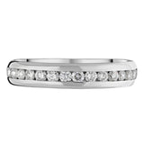 18ct White Gold 0.51ct Diamond Channel Set Half Eternity Ring, CGN-700