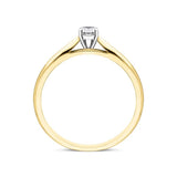  00177338 18ct Yellow Gold 0.15ct Brilliant Cut Diamond Solitaire Ring FEU-2144