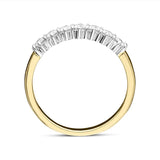  00177431 18ct Yellow Gold 0.35ct Diamond Half Eternity Ring, FEU-2191