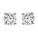 00077409 C W Sellors 18ct Yellow and White Gold 0.83 Carat Diamond Solitaire Stud Earrings, 1706P21.