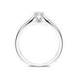 18ct White Gold 0.17ct Diamond Brilliant Cut Solitaire Ring R560