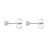 18ct White Gold 0.24ct Diamond Claw Set Solitaire Stud Earrings BLC-185