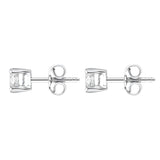18ct White Gold 0.70ct Diamond Solitaire Brilliant Cut Stud Earrings, FEU-085_2