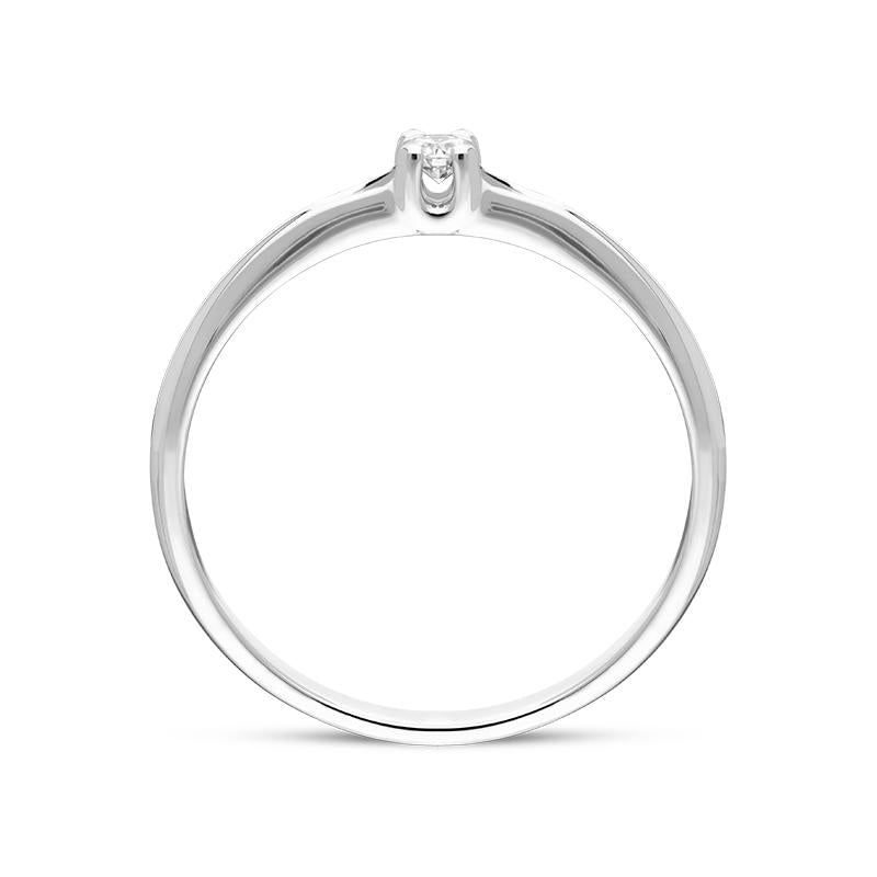 18ct White Gold Brilliant Cut Diamond Solitaire Ring BLC-154