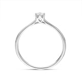 18ct White Gold Brilliant Cut Diamond Trelis Set Solitaire Ring BLC-200