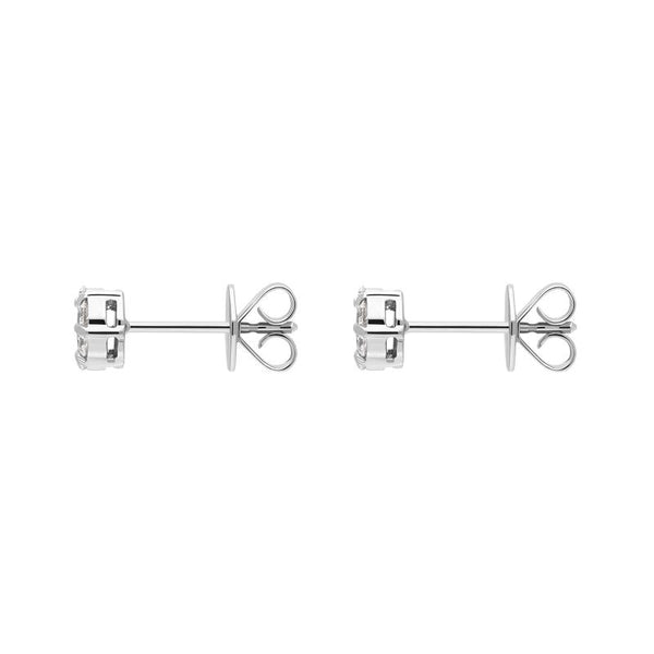18ct White Gold Diamond Cluster Stud Earrings, FEU-2525. _2