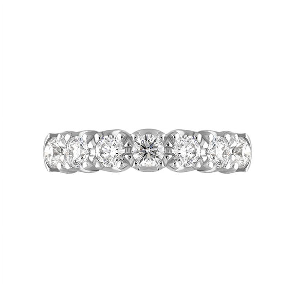 18ct Yellow Gold Diamond Seven Stone Half Eternity Ring, FEU-2399_2