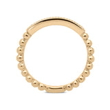 18ct Rose Gold 0.12ct Diamond Stacking Ring BLC-097