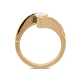 18ct Rose Gold 0.52ct Pear Cut Diamond Ring BLC-084