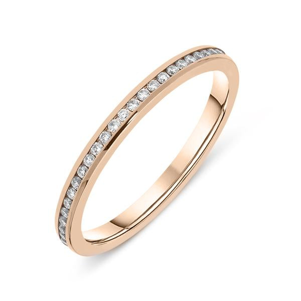 18ct Rose Gold Diamond Brilliant Cut Eternity Ring
