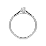 18ct White Gold 0.15ct Diamond Channel Set Solitaire Ring, BLC-031.