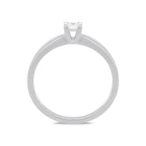 18ct White Gold 0.16ct Brilliant Cut Diamond Solitaire Ring BLC-095