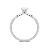 18ct White Gold 0.19ct Brilliant Cut Diamond Solitaire Ring BLC-093