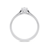 18ct White Gold 0.20ct Diamond Brilliant Cut Solitaire Ring BLC-089