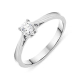 18ct White Gold 0.25ct Diamond Brilliant Cut Solitaire Ring, R950.