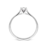 18ct White Gold 0.26ct Diamond Brilliant Cut Solitaire Ring, R1129.