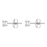 18ct White Gold 0.30ct Diamond Solitaire Stud Earrings FEU-1888