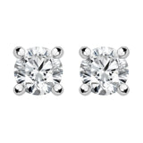 18ct White Gold 0.50ct Diamond Solitaire Stud Earrings