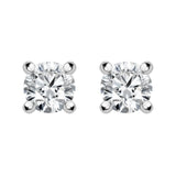 18ct White Gold 0.30ct Diamond Solitaire Stud Earrings FEU-2154