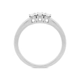 18ct White Gold 0.31ct Diamond Trilogy Ring, R270.