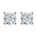 18ct White Gold 0.40ct Diamond Solitaire Stud Earrings FEU2106