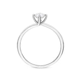 18ct White Gold 0.44ct Diamond Shoulder Solitaire Ring, R1134.