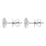 18ct White Gold 0.46ct Diamond Round Cluster Stud Earrings, AE00126-P. 