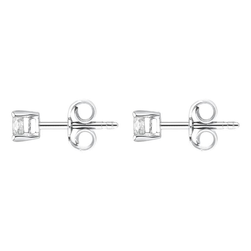 18ct White Gold 0.50ct Diamond Solitaire Stud Earrings FEU2088