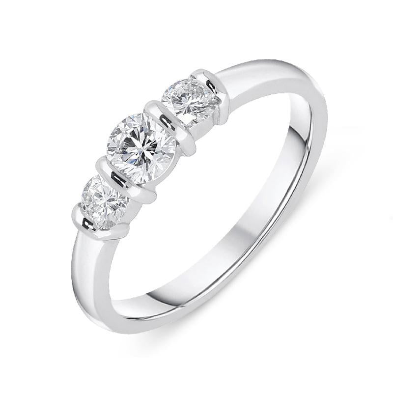 White gold on sale trilogy ring