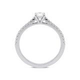18ct White Gold 0.52ct Diamond Shoulder Ring BLC-077