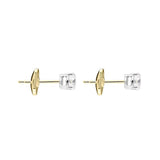 18ct White Gold 0.55ct Diamond Solitaire Stud Earrings FEU-1731