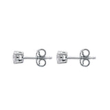 18ct White Gold 0.63ct Diamond Brilliant Cut Stud Earrings, FEU-1309.