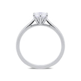 18ct White Gold 0.71ct Diamond Brilliant Cut Solitaire Ring, FEU-648.