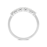 18ct White Gold 0.73ct Diamond Half Eternity Ring FEU-839