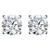 18ct White Gold 1.04ct Diamond Solitaire Stud Earrings, FEU-1612.