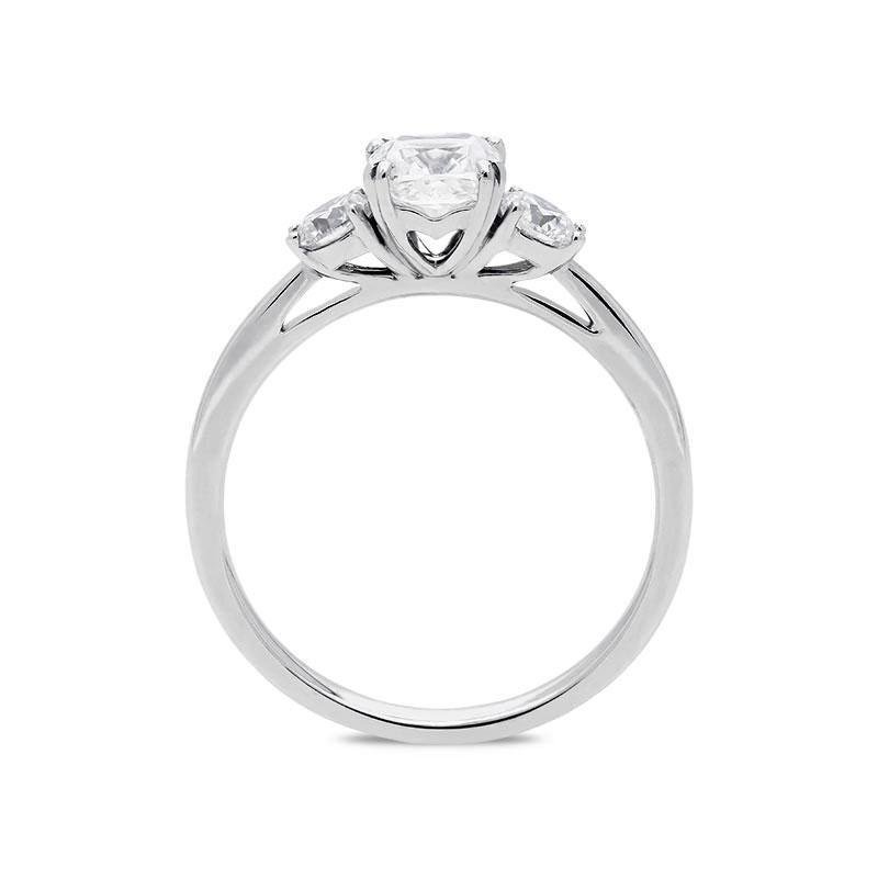 18ct White Gold 1.16ct Diamond Trilogy Ring R1119