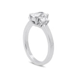 18ct White Gold 1.31ct Diamond Trilogy Ring BLC-069