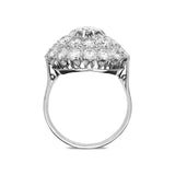 18ct White Gold 3.32ct Diamond Round Cluster Ring RUNQ0001302