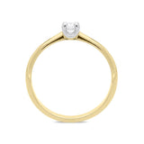 18ct Yellow Gold 0.15ct Brilliant Cut Diamond Solitaire Ring BLC-086