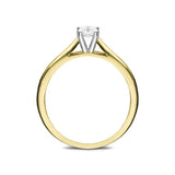 18ct Yellow Gold 0.20ct Diamond Solitaire Ring FEU-2146