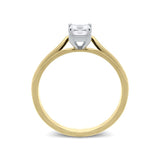 18ct Yellow Gold 0.32ct Diamond Princess Cut Solitaire Ring. FEU-1547. 