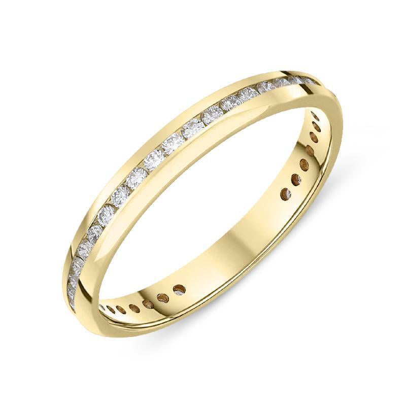 18ct Yellow Gold 0.46ct Diamond Brilliant Cut Eternity Ring, FEU-1208.