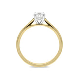 18ct Yellow Gold 0.51ct Diamond Brilliant Cut Solitaire Ring, FEU-1778. 