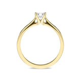 18ct Yellow Gold 0.55ct Diamond Brilliant Cut Solitaire Ring, R566.