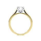 18ct Yellow Gold 0.73ct Diamond Solitaire Ring, FEU-753. 