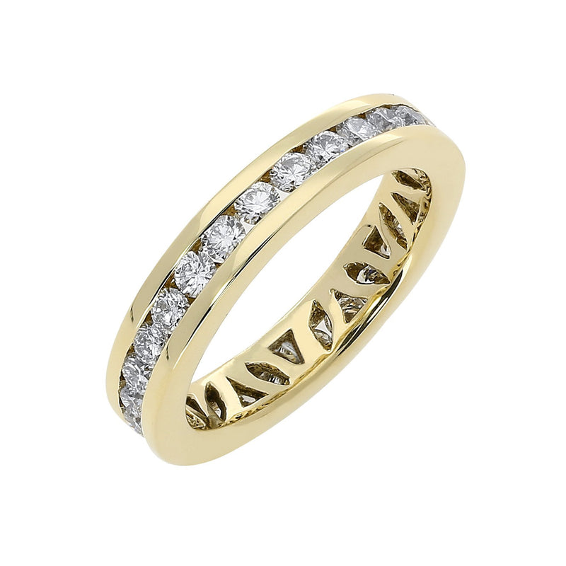 18ct Yellow Gold 1.02ct Diamond Channel Set Eternity Ring. CGN-733.