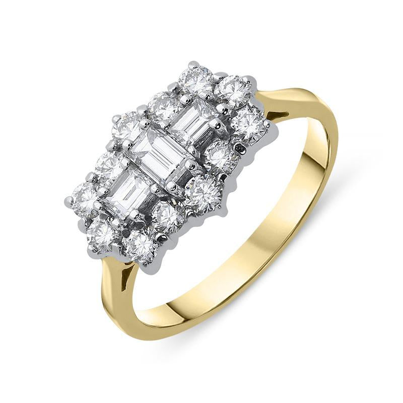 Baguette 2024 cluster ring