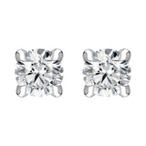 30183036 18ct White Gold 0.20ct Diamond Claw Set Solitaire Stud Earrings, BLC-184.